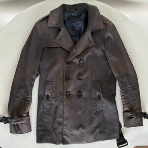 BURBERRY PRORSUM men's navy trench coat US size 40